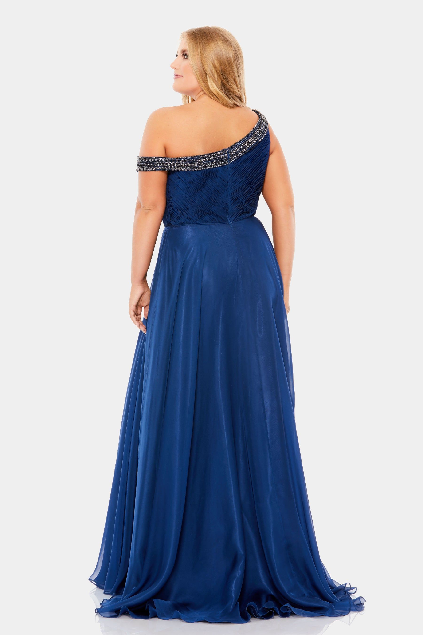 Beaded Drop Shoulder Pleated Flowy Gown sold by Lord & Taylor product image thumbnail 7