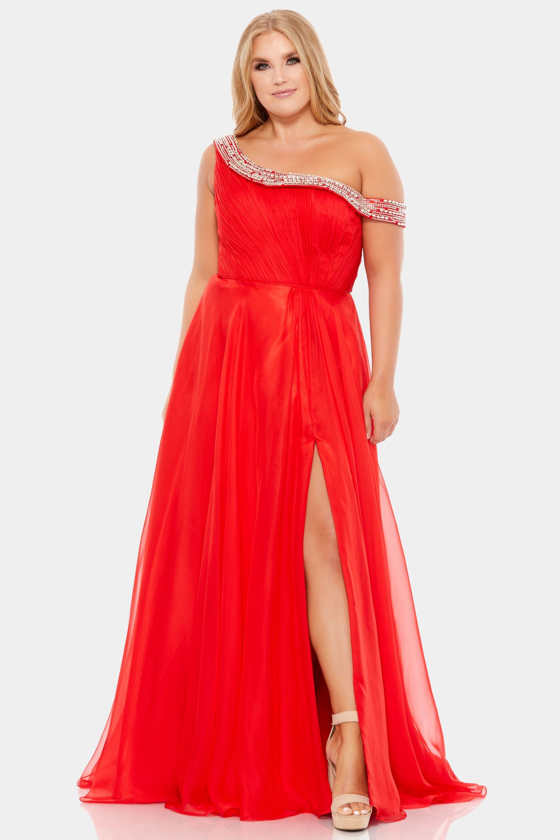 Beaded Drop Shoulder Pleated Flowy Gown sold by Lord & Taylor product image thumbnail 4