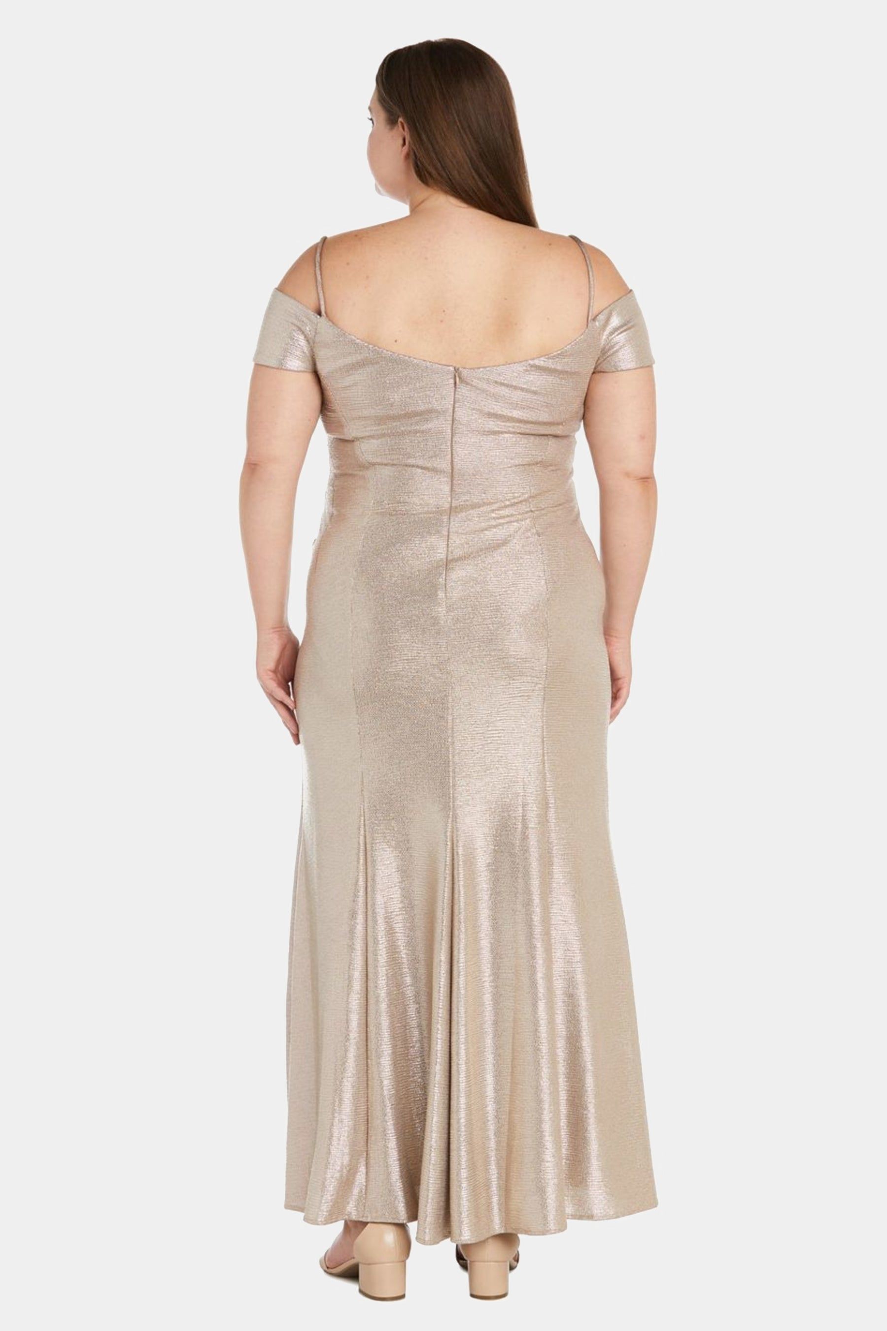 Long Shimmer Off the Shoulder Gown sold by Lord & Taylor product image thumbnail 11