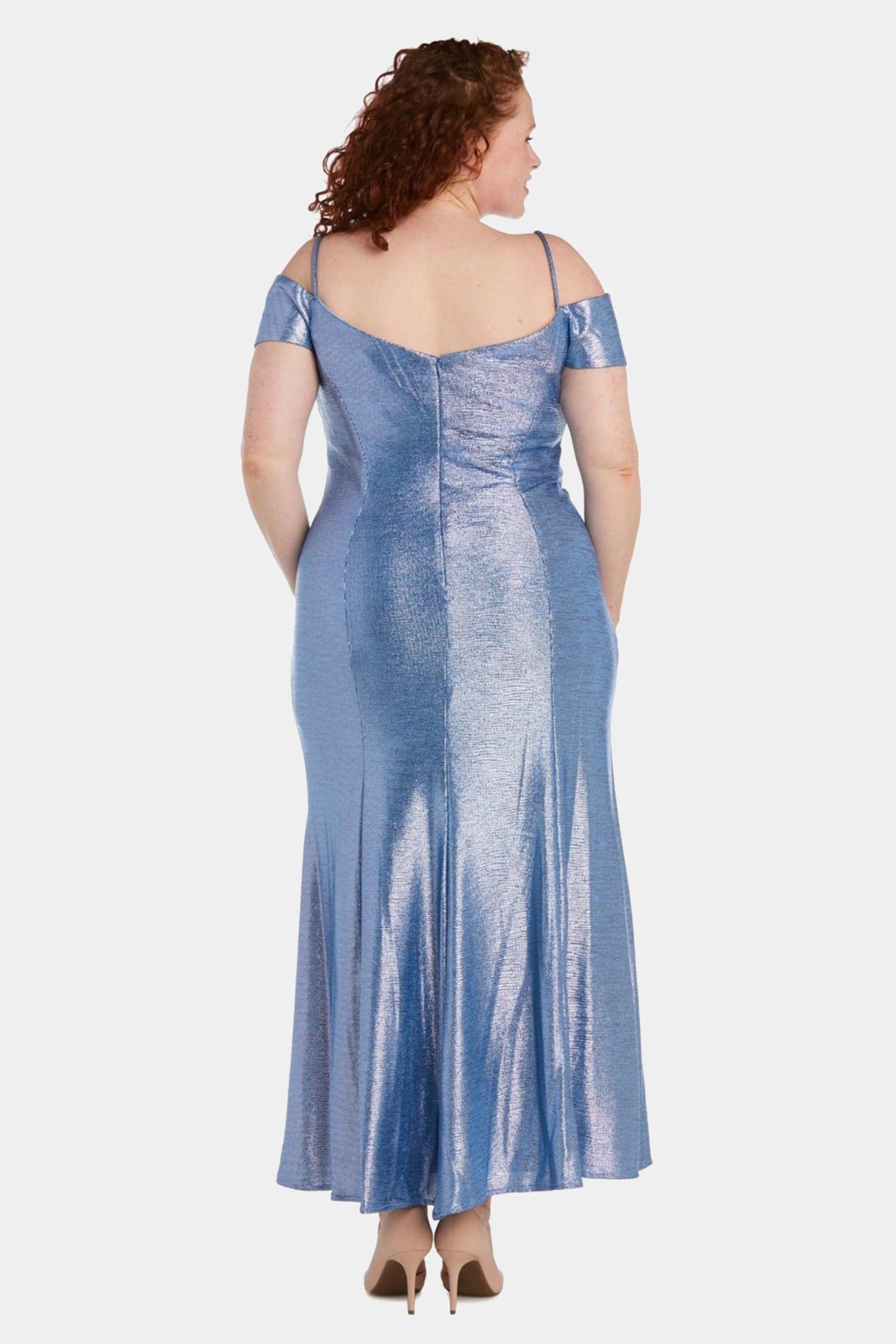 Long Shimmer Off the Shoulder Gown sold by Lord & Taylor product image thumbnail 2