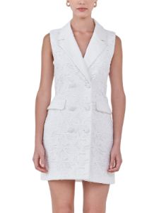Laced Sleeveless Blazer Mini Dress sold by Lord & Taylor