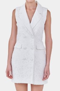 Laced Sleeveless Blazer Mini Dress sold by Lord & Taylor