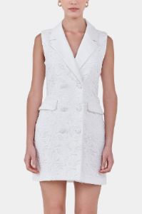 Laced Sleeveless Blazer Mini Dress sold by Lord & Taylor