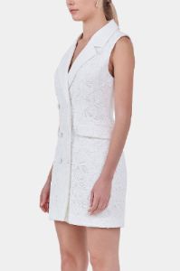 Laced Sleeveless Blazer Mini Dress sold by Lord & Taylor
