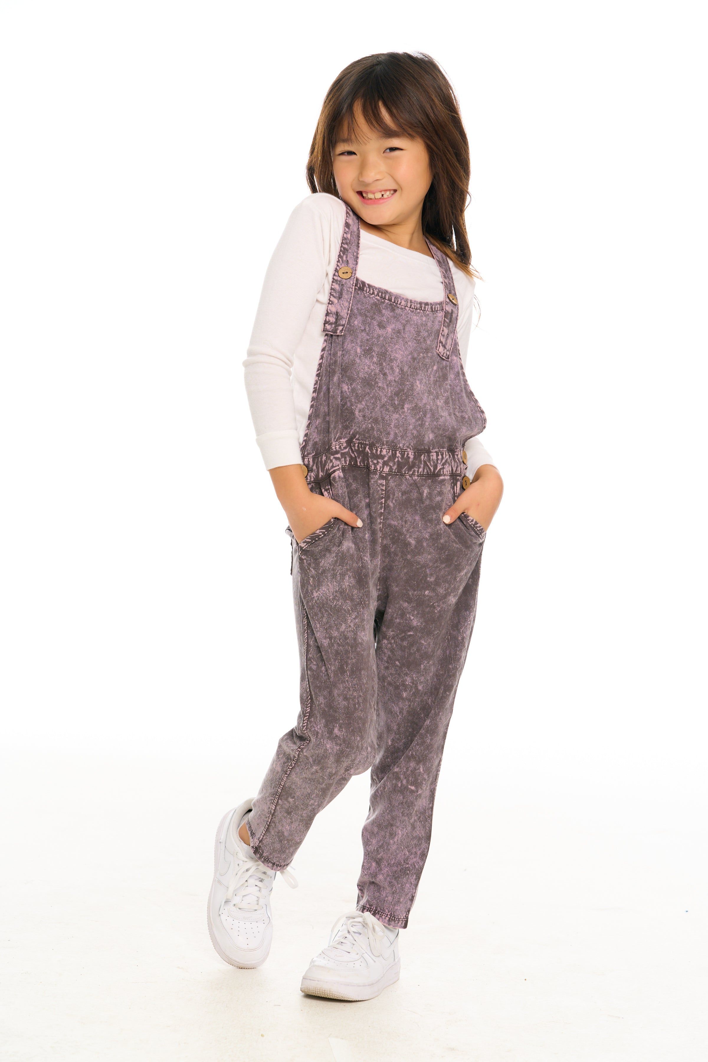 Girls Mineral Wash Overalls sold by Lord & Taylor product image thumbnail 5