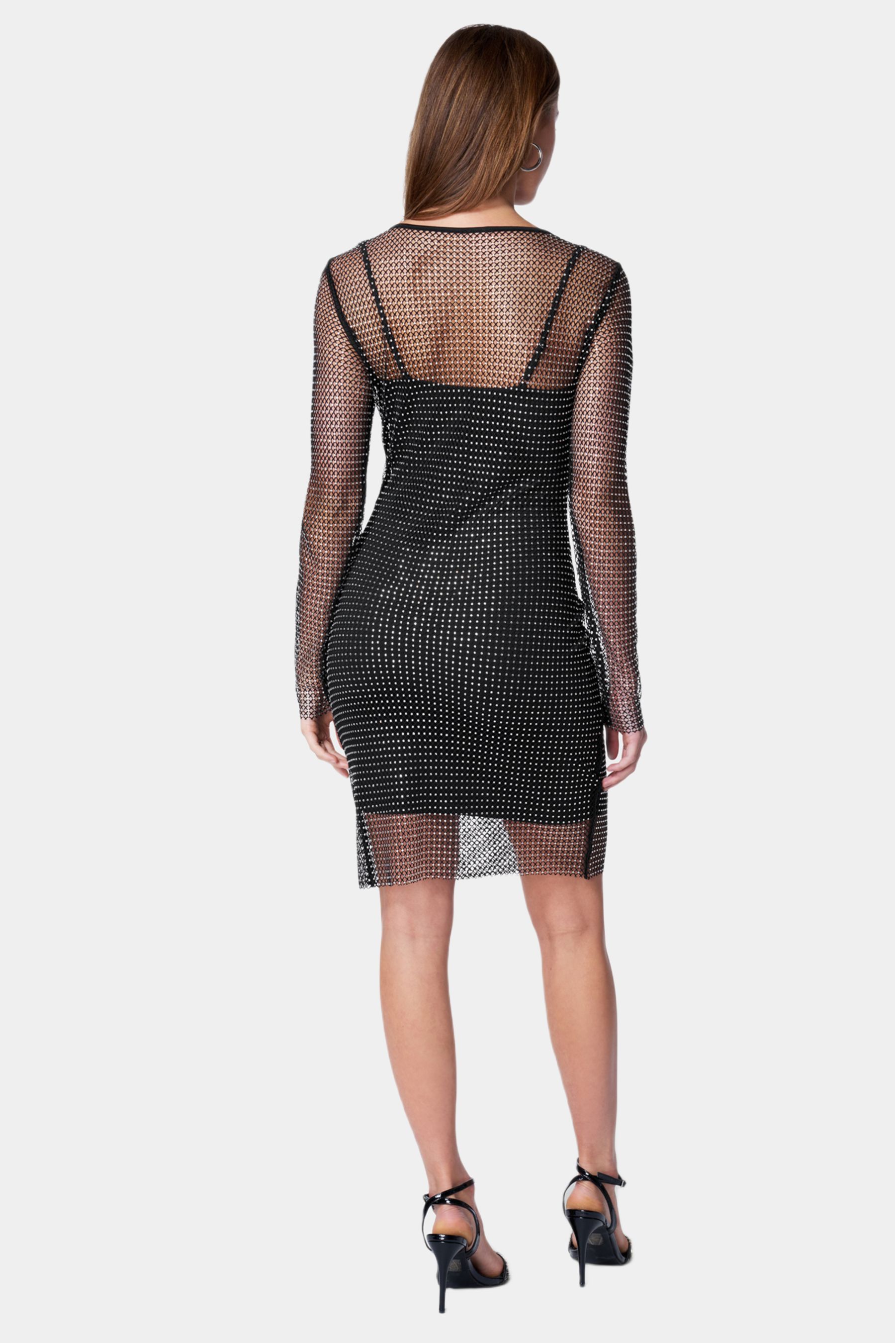 Crystal Mesh Mini Dress sold by Lord & Taylor product image thumbnail 2