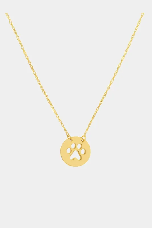 So You Cutout Paw Mini Disc Adjustable Necklace sold by Lord & Taylor