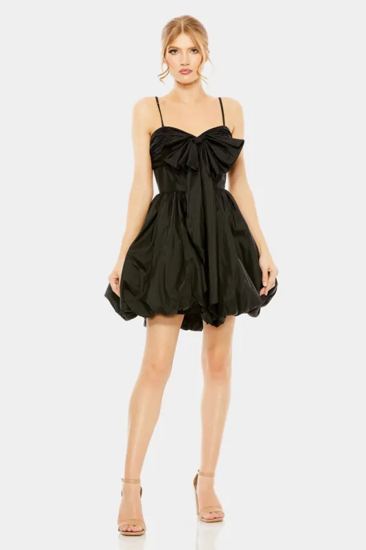 Spaghetti Strap Center Bow Balloon Mini Dress sold by Lord & Taylor