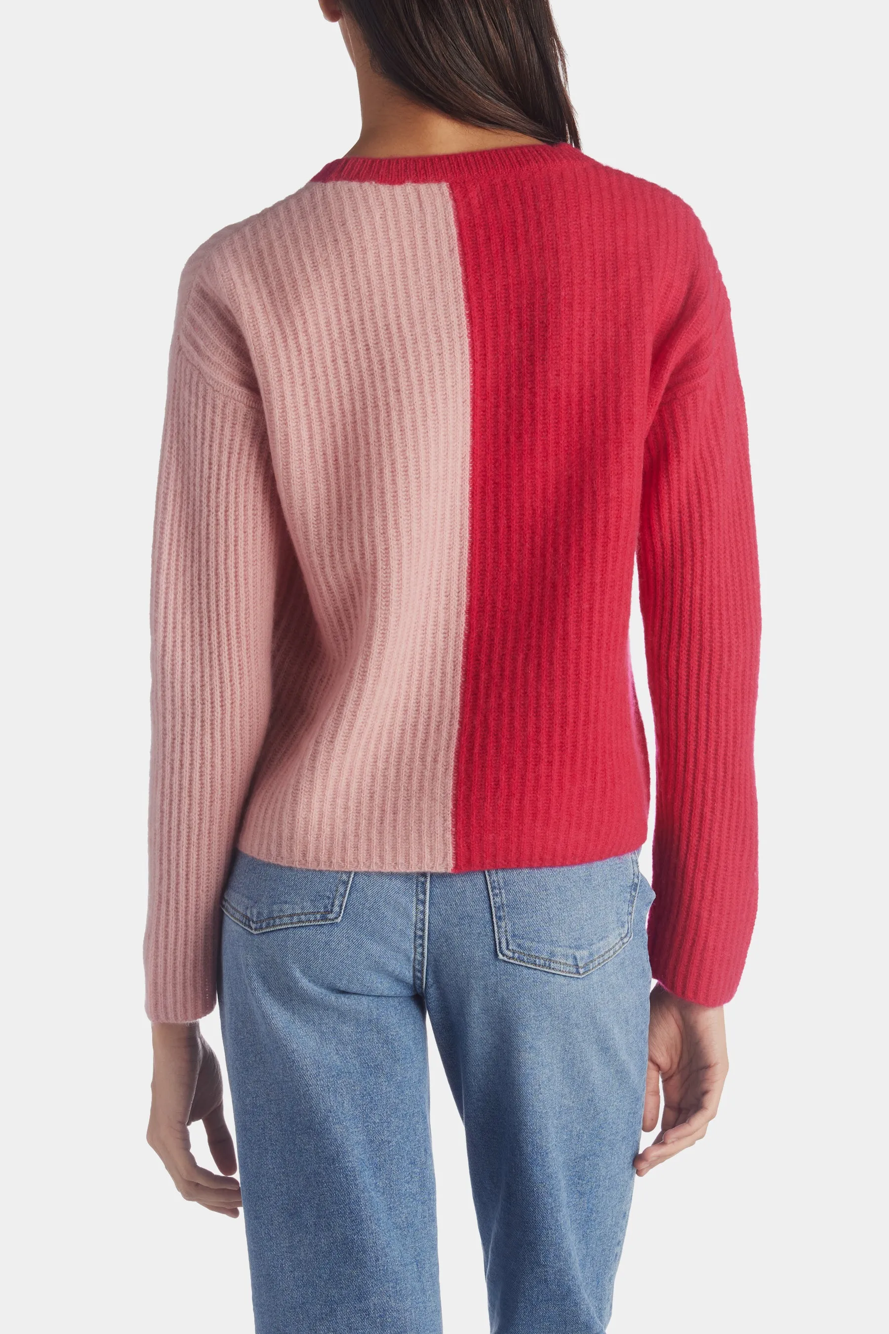 Two-Tone Cashmere Heart Sweater sold by Lord & Taylor product image thumbnail 4