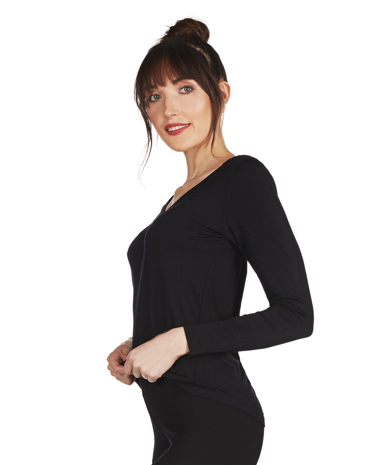 Bamboo Relaxed Long Sleeve Top sold by Lord & Taylor product image thumbnail 6