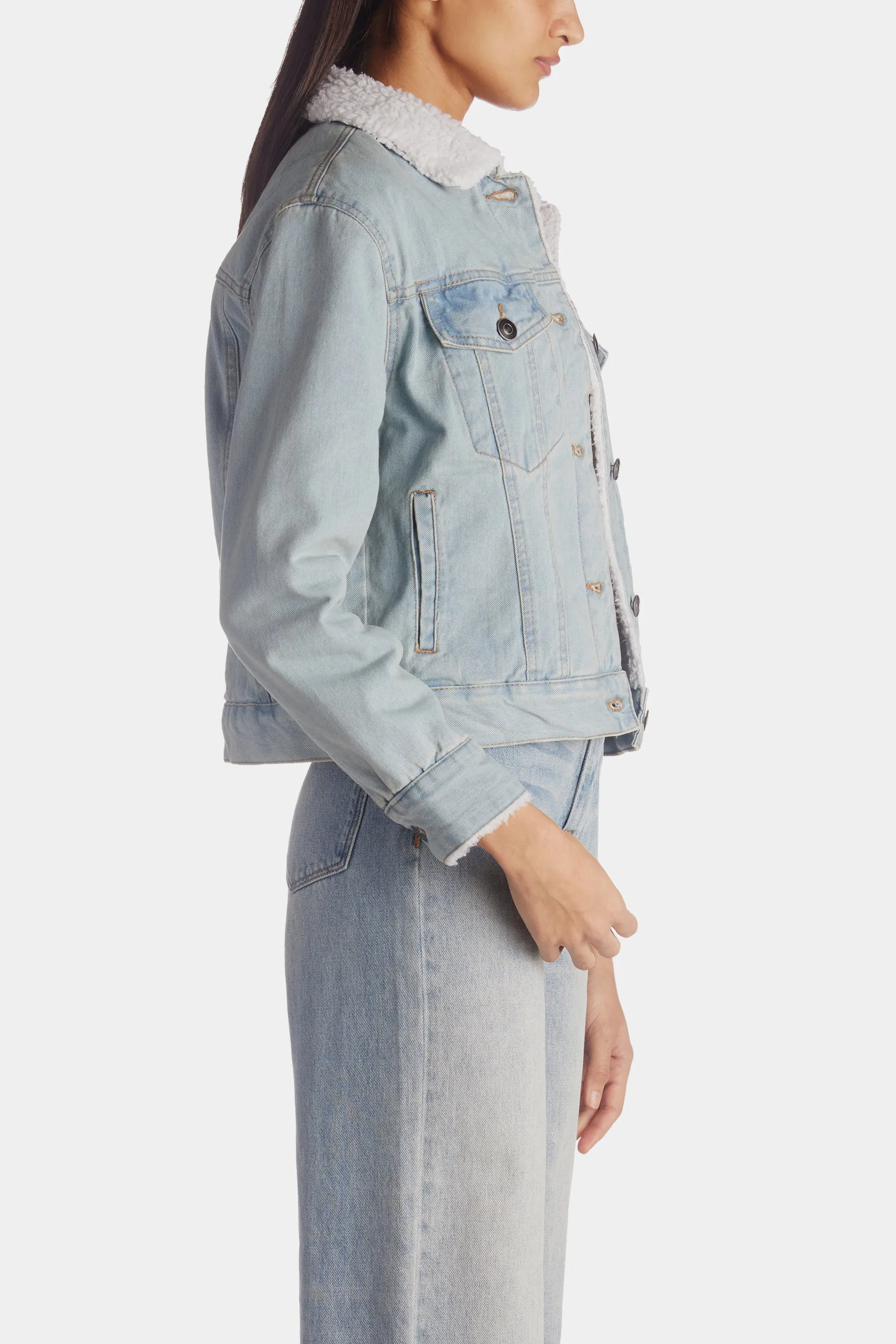Denim Trucker Jacket sold by Lord & Taylor product image thumbnail 2