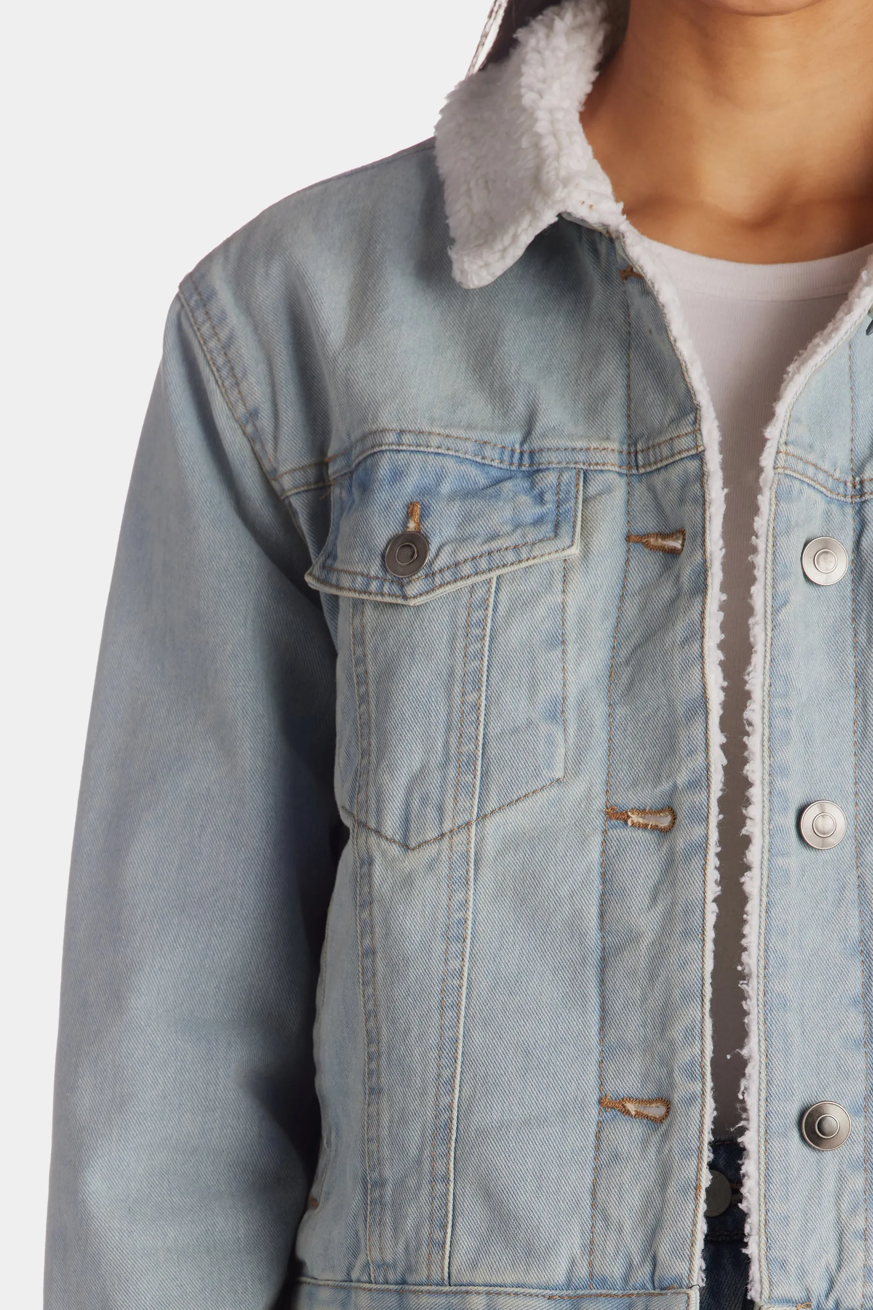Denim Trucker Jacket sold by Lord & Taylor product image thumbnail 4