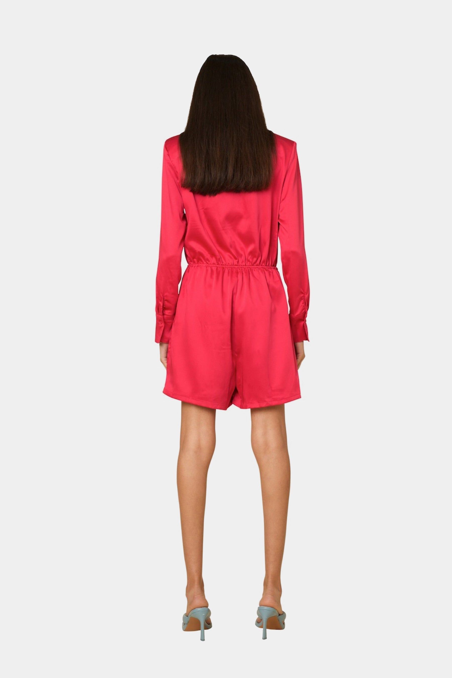 Jasmine Satin Mini Shirt Dress sold by Lord & Taylor product image thumbnail 2