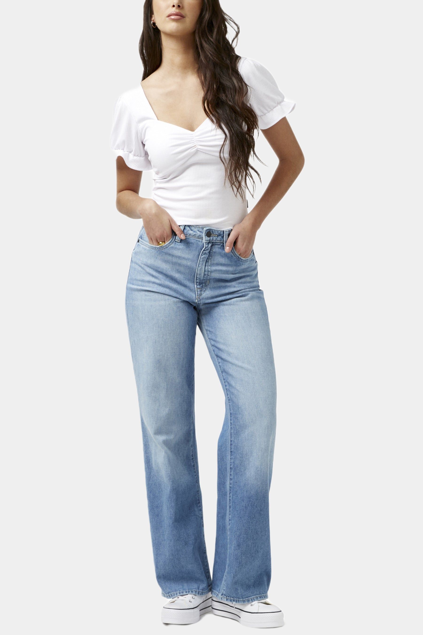 Amari Flutter Sleeve T-Shirt sold by Lord & Taylor product image thumbnail 5