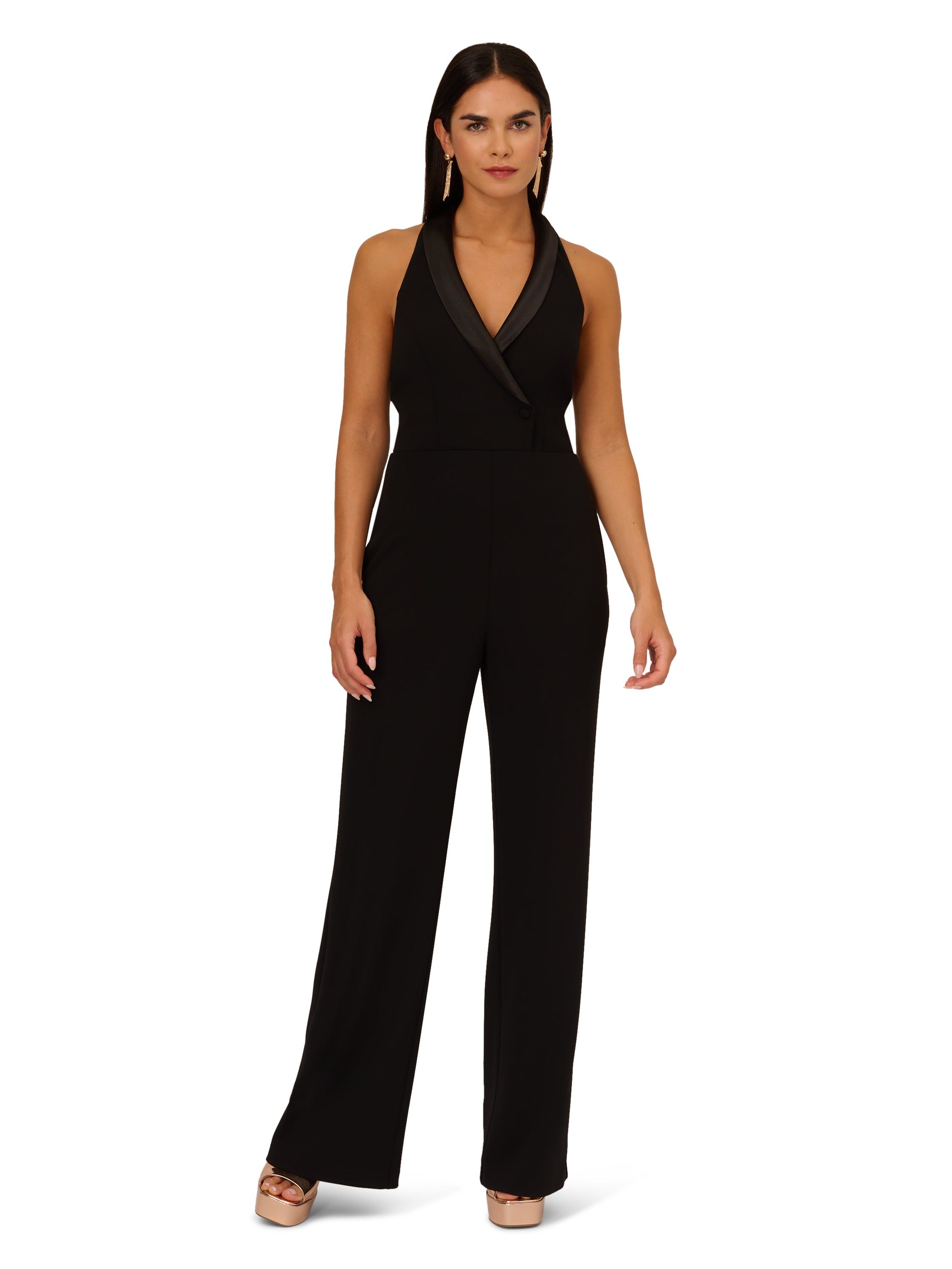 Tuxedo Crepe Jumpsuit sold by Lord & Taylor product image thumbnail 5