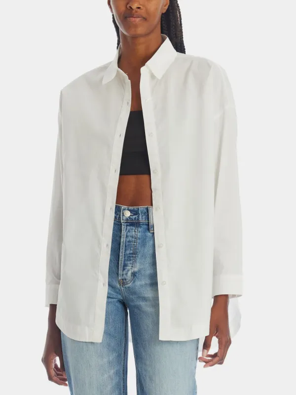 Poppy Oversized Collared Shirt sold by Lord & Taylor
