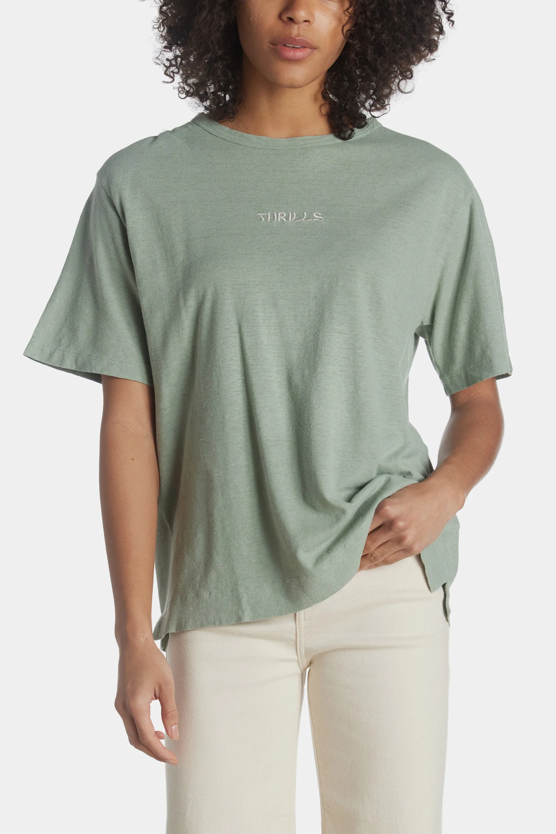 Enlightenment Embro Hemp Box Fit Tee sold by Lord & Taylor product image thumbnail 5