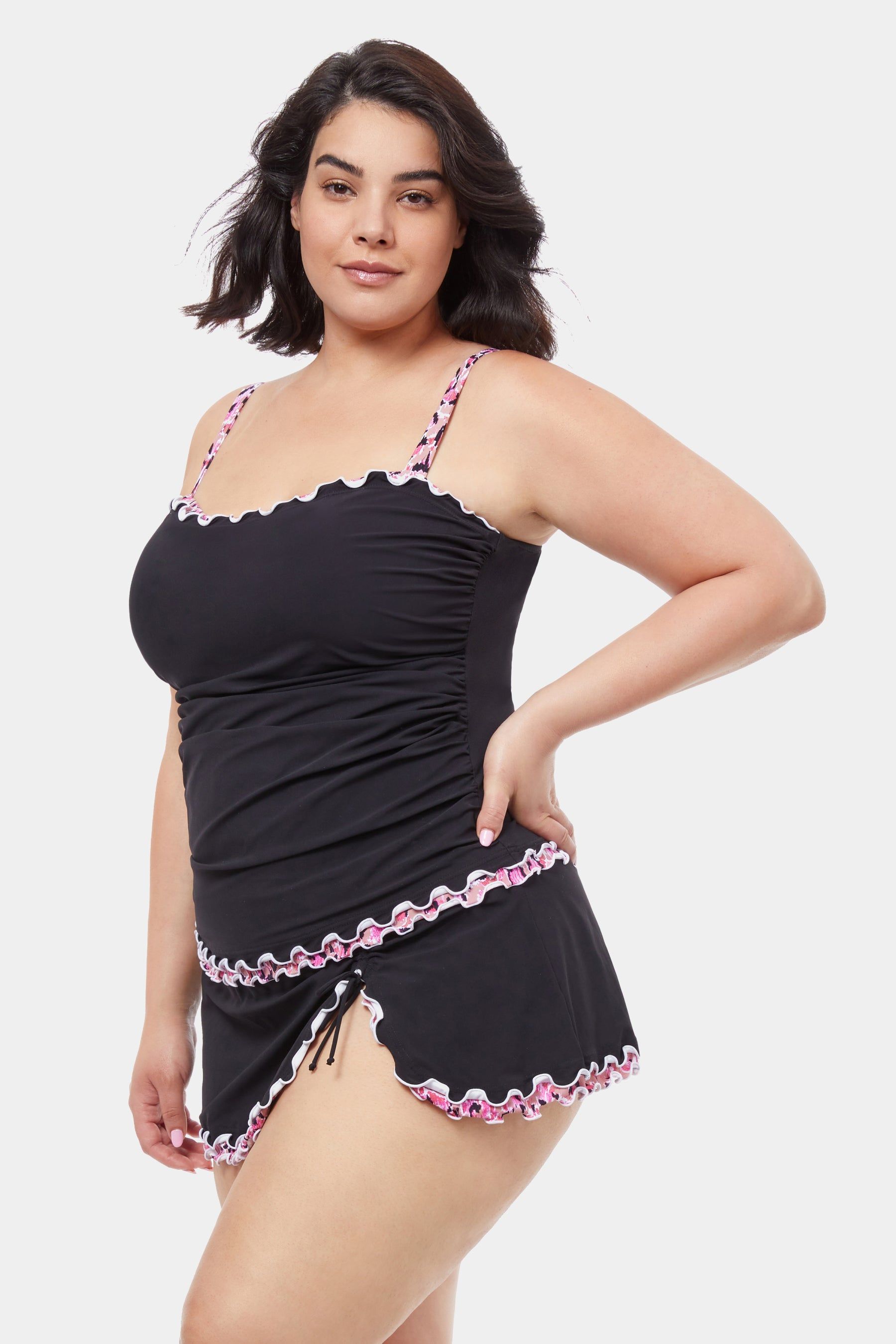 Plus Pretty Wild Full Figure Tankini sold by Lord & Taylor product image thumbnail 2