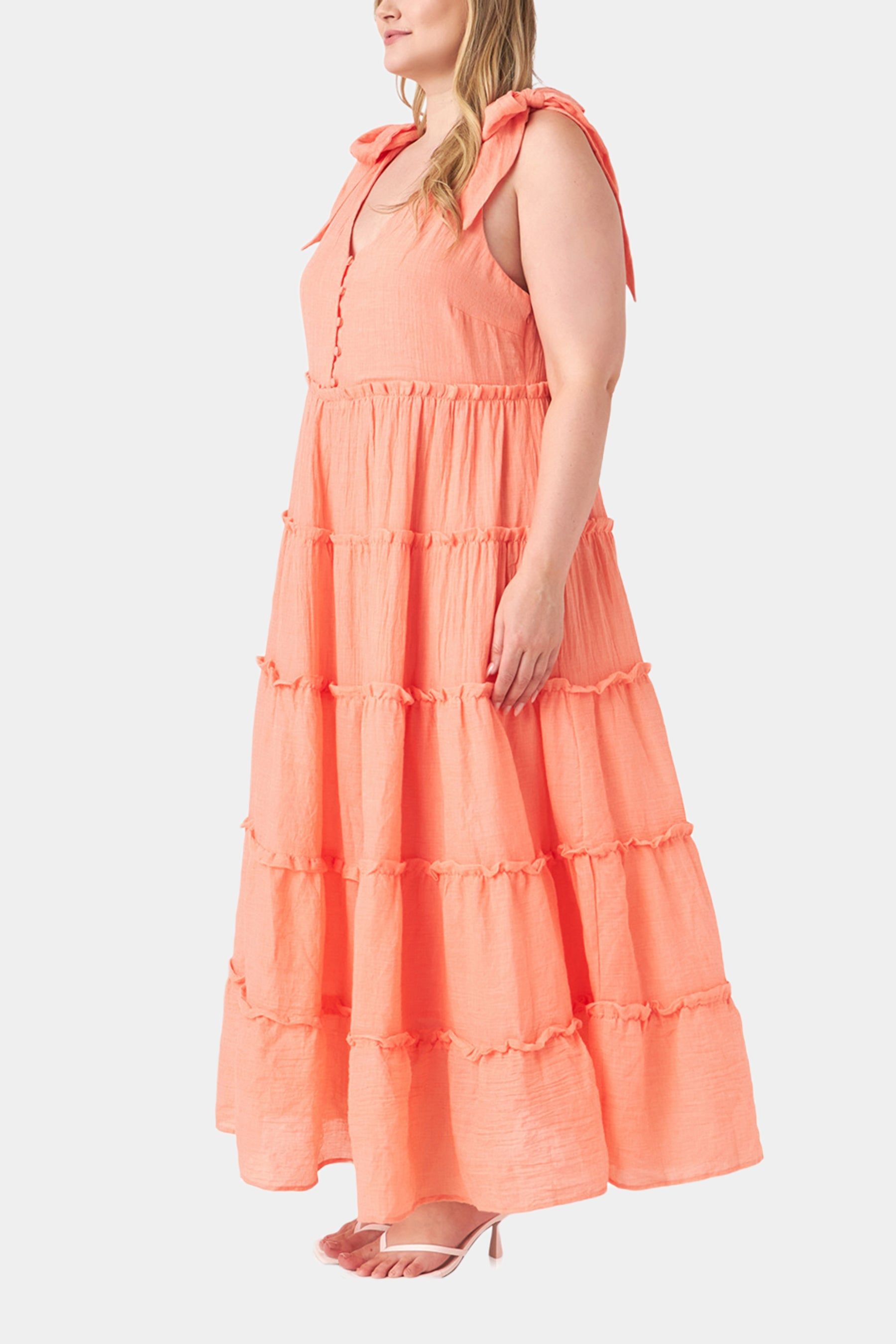 Tiered Maxi Dress sold by Lord & Taylor product image thumbnail 4