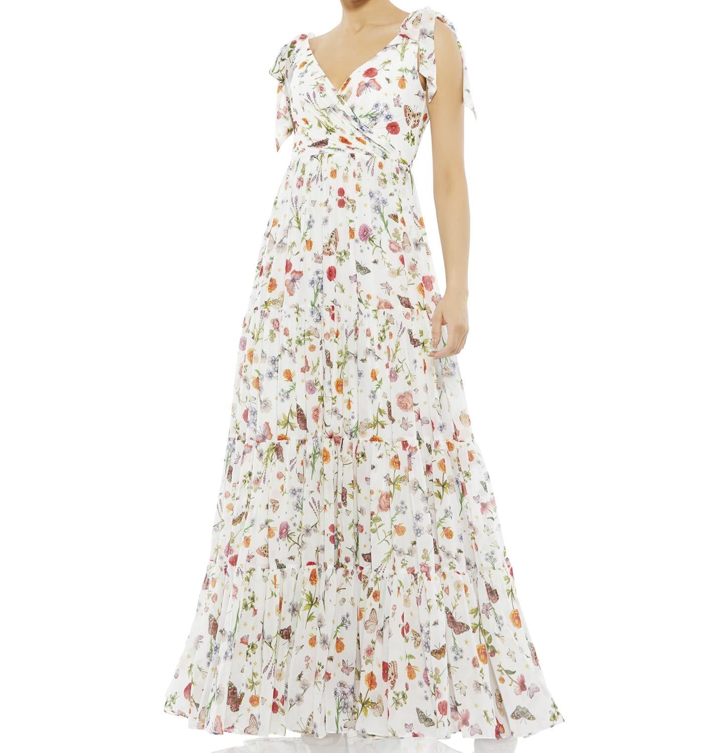 Floral A-Line Gown sold by Lord & Taylor product image thumbnail 4