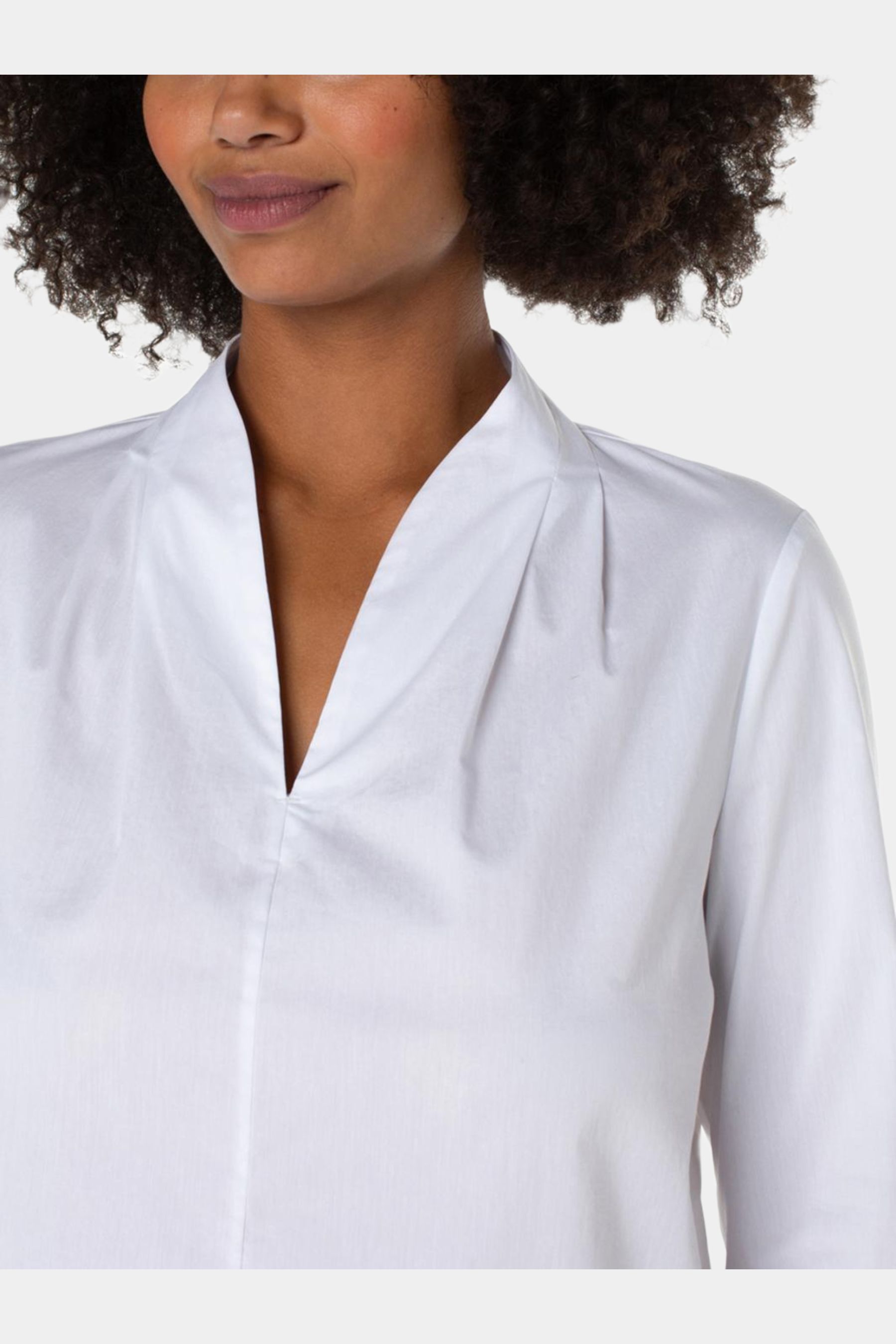 Poplin Pleated Woven Top sold by Lord & Taylor product image thumbnail 4