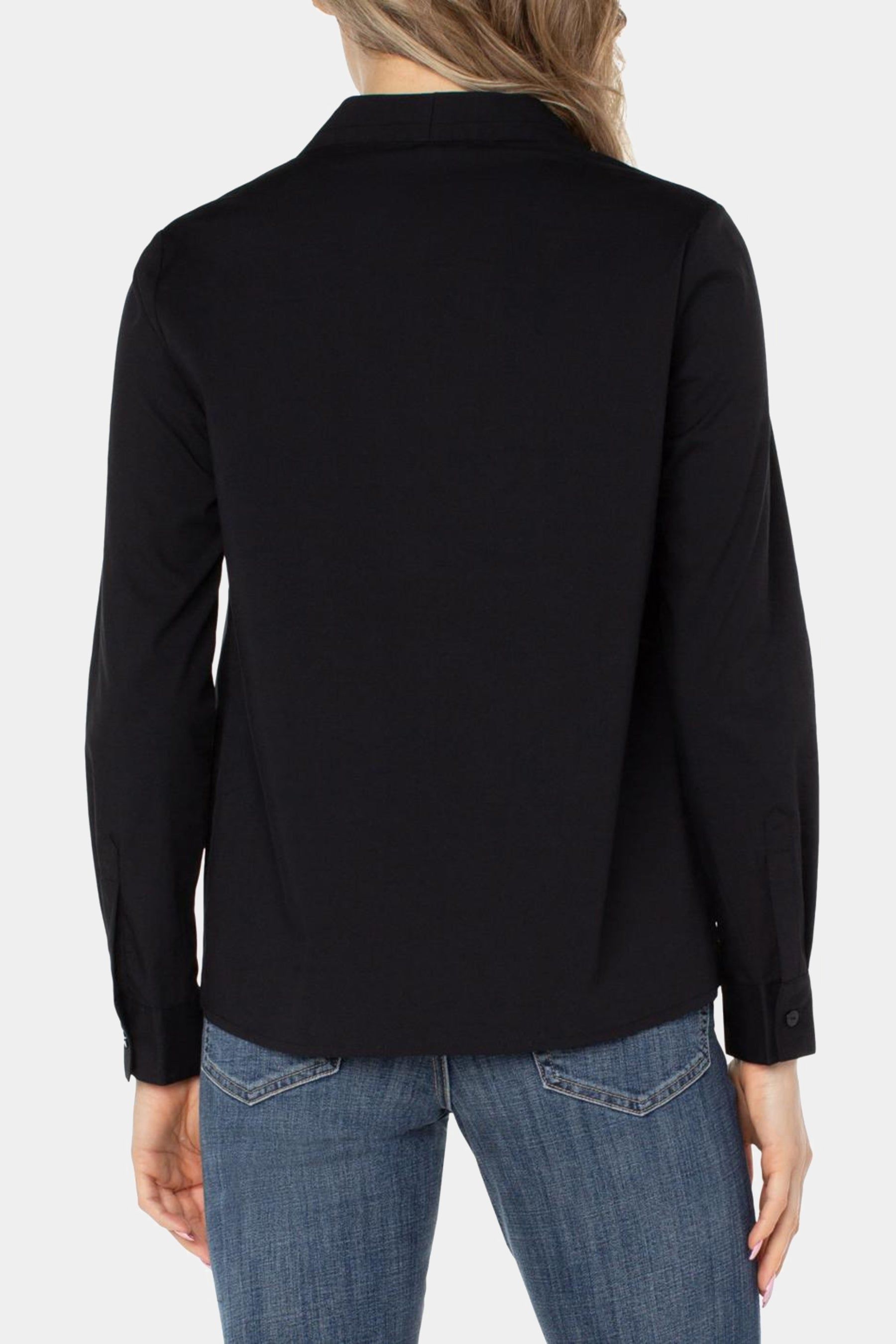 Poplin Pleated Woven Top sold by Lord & Taylor product image thumbnail 5