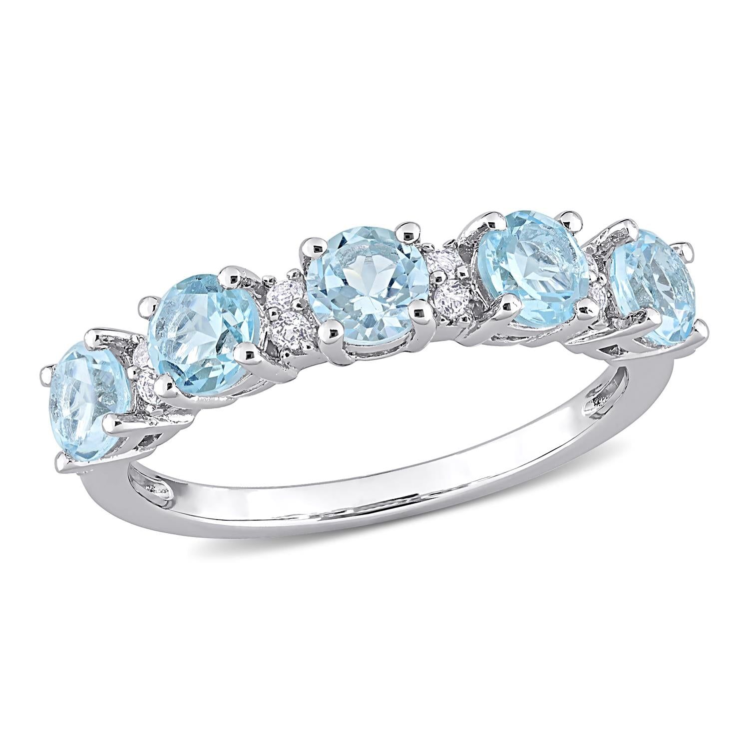 Blue and White Topaz Ring sold by Lord & Taylor product image thumbnail 5