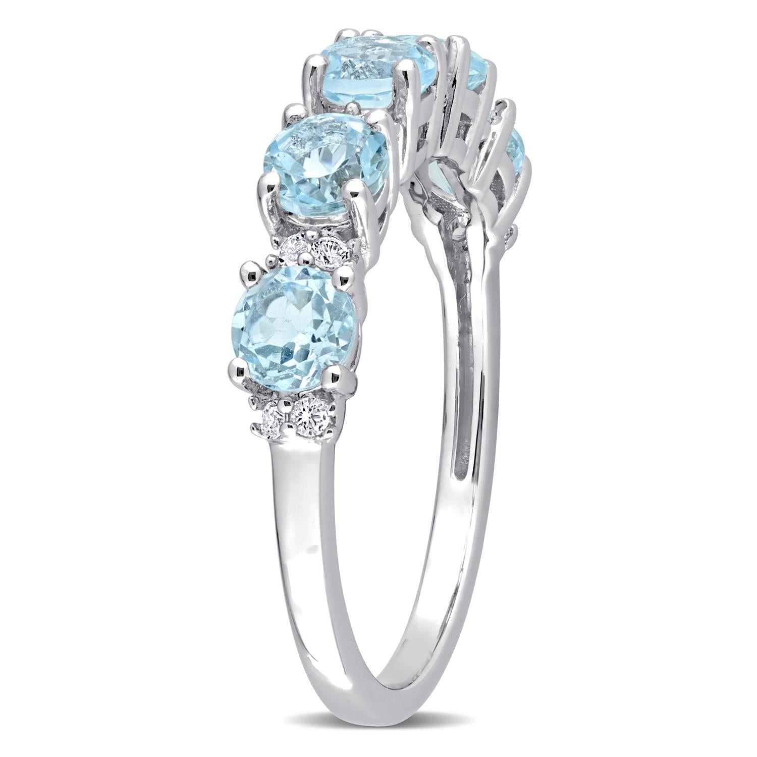 Blue and White Topaz Ring sold by Lord & Taylor product image thumbnail 2