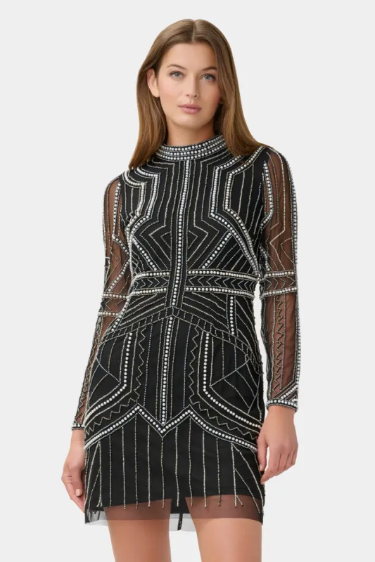 Mock Neck Long Sleeve Beaded sold by Lord & Taylor