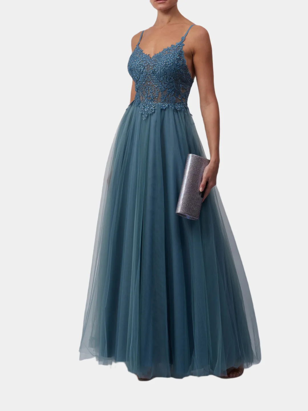 Lace Tulle Dress sold by Lord & Taylor