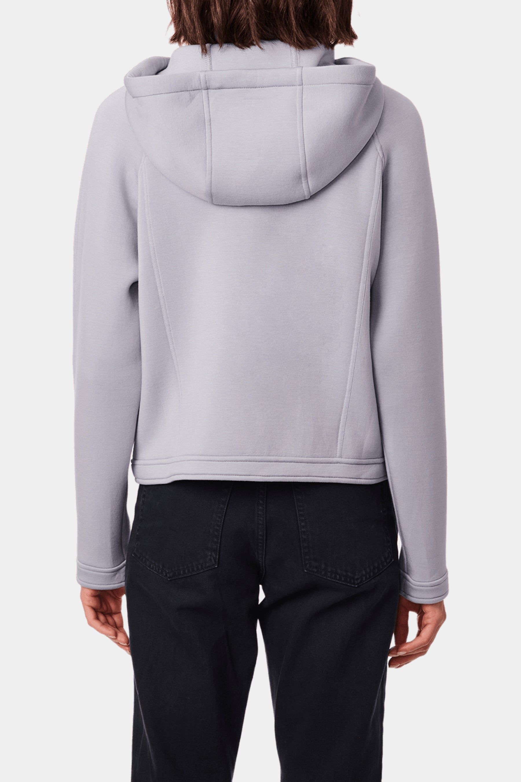 Hooded Knit Neoprene Jacket sold by Lord & Taylor product image thumbnail 4