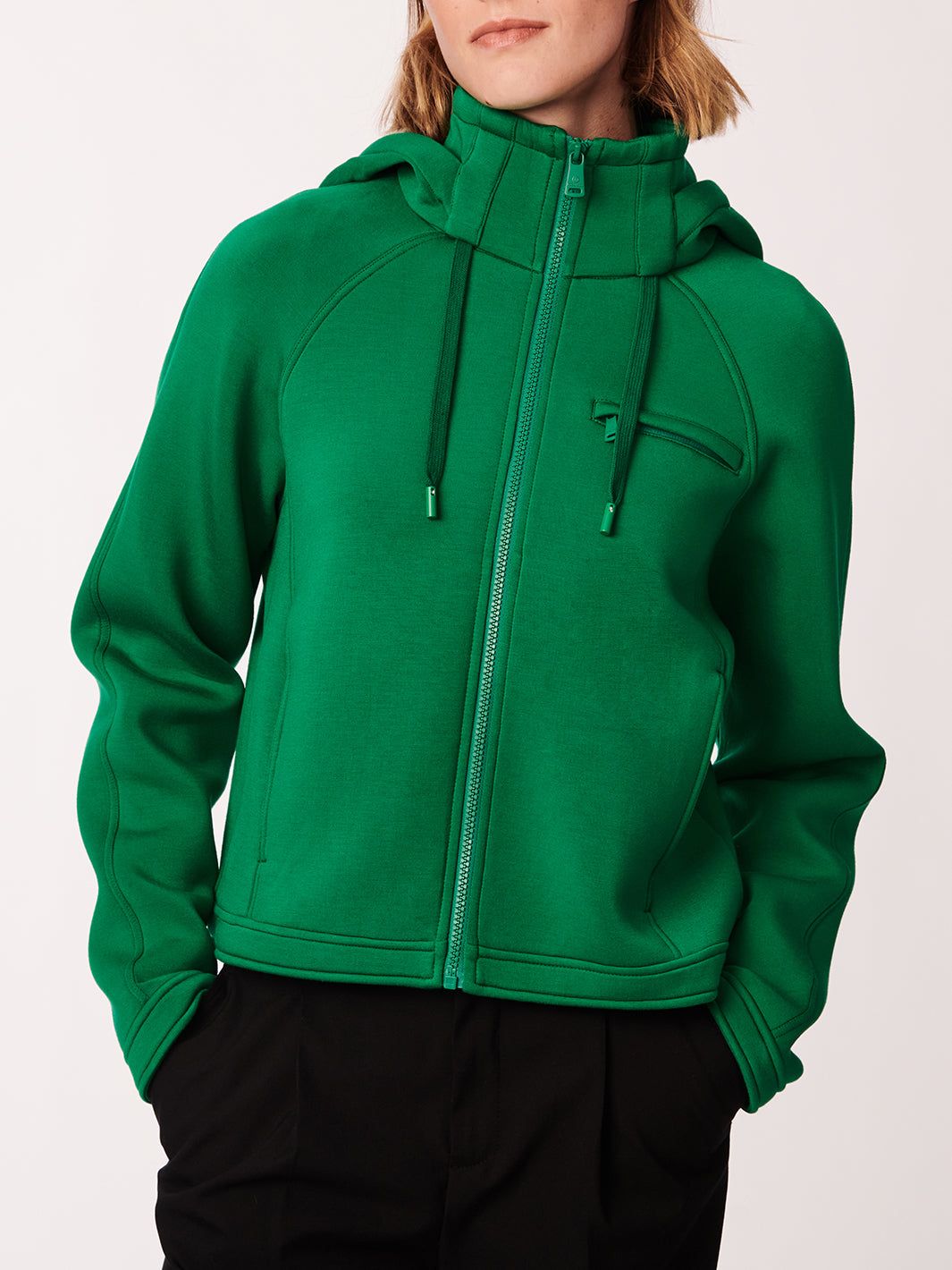 Hooded Knit Neoprene Jacket sold by Lord & Taylor product image thumbnail 27