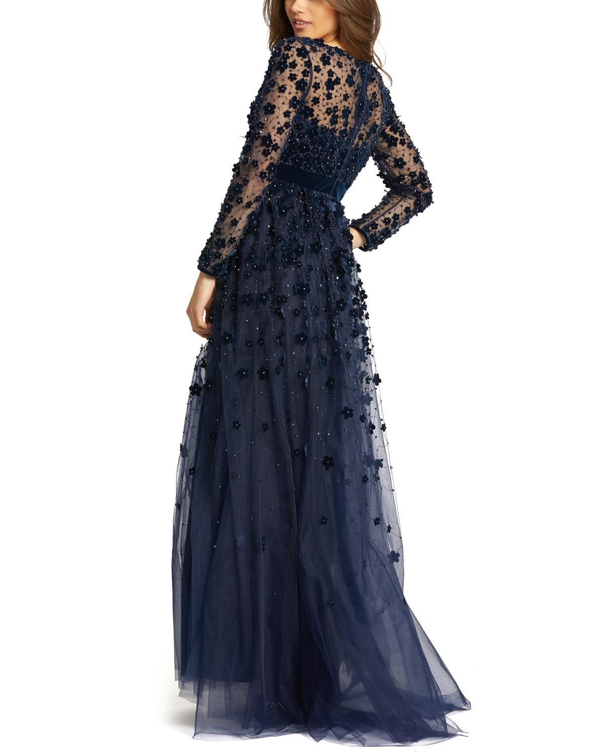 Embellished V-Neck Gown sold by Lord & Taylor product image thumbnail 3