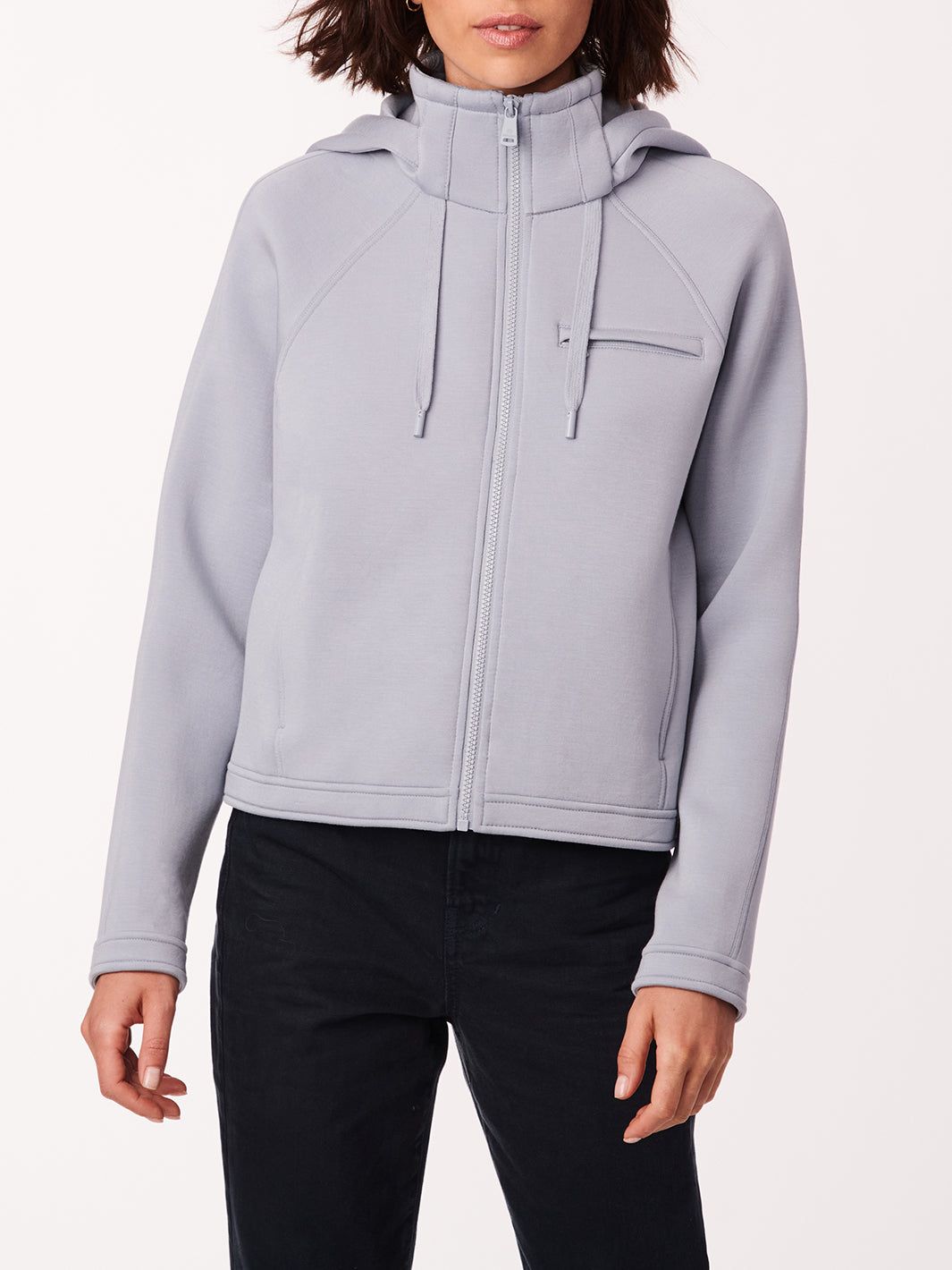 Hooded Knit Neoprene Jacket sold by Lord & Taylor product image thumbnail 26