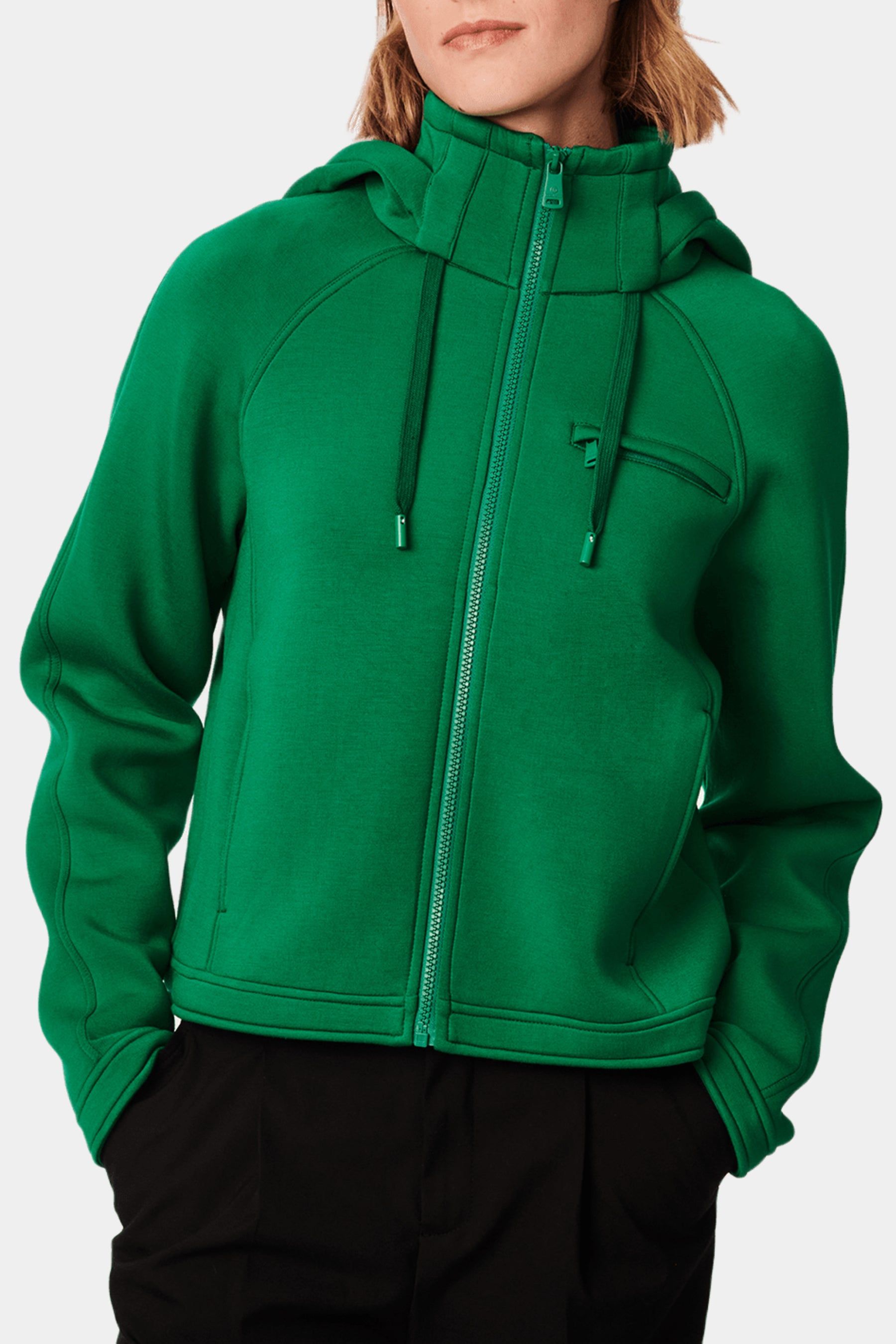 Hooded Knit Neoprene Jacket sold by Lord & Taylor product image thumbnail 20