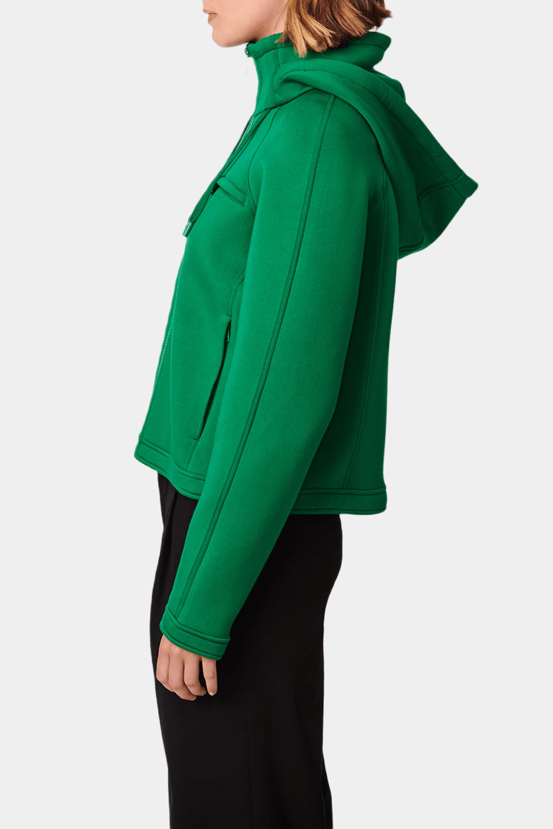 Hooded Knit Neoprene Jacket sold by Lord & Taylor product image thumbnail 17