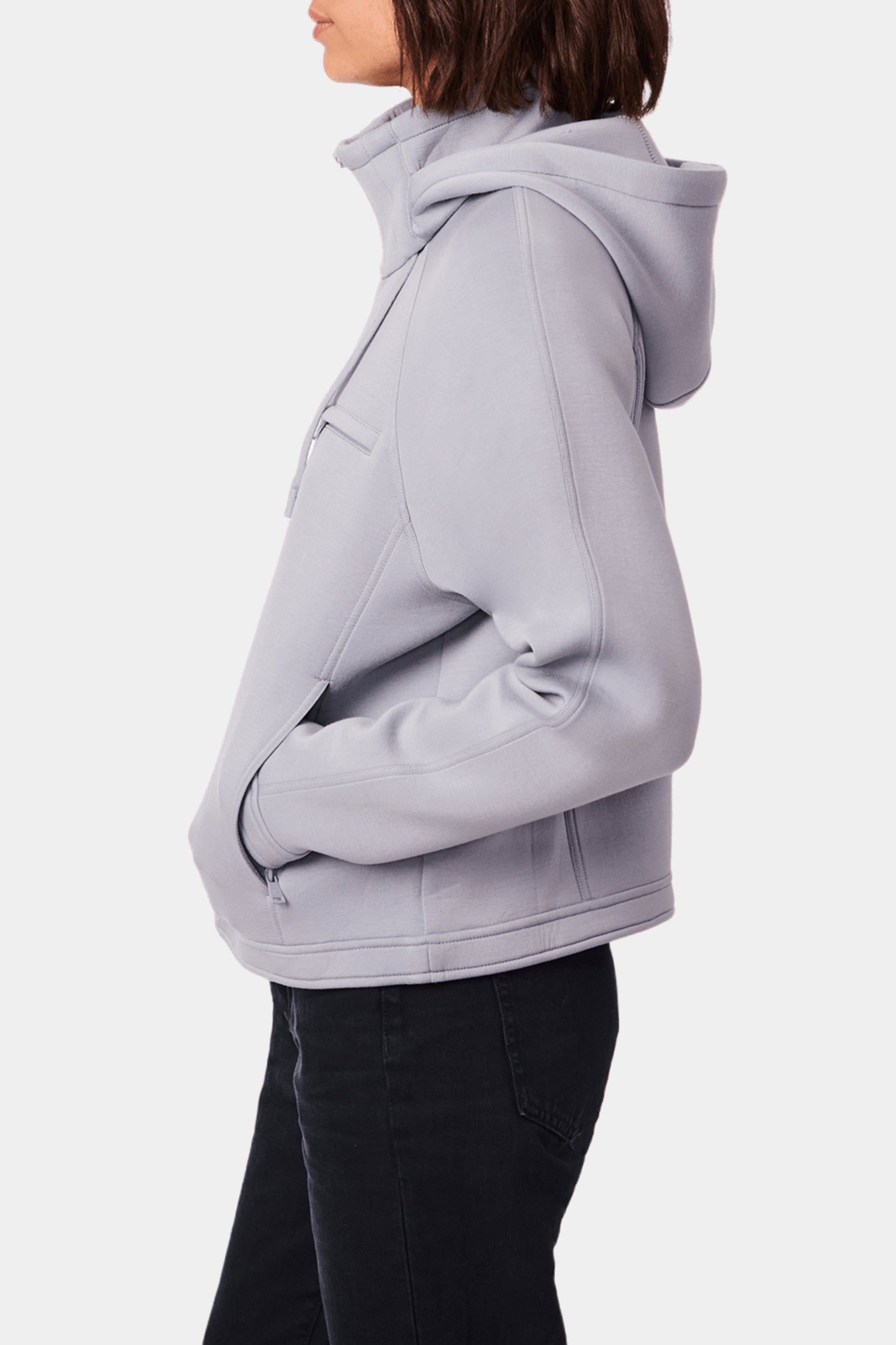 Hooded Knit Neoprene Jacket sold by Lord & Taylor product image thumbnail 24