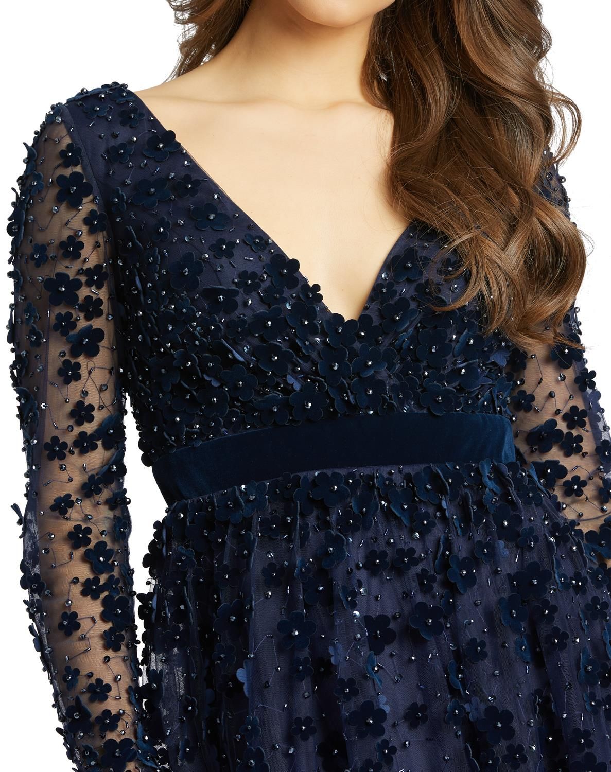Embellished V-Neck Gown sold by Lord & Taylor product image thumbnail 2