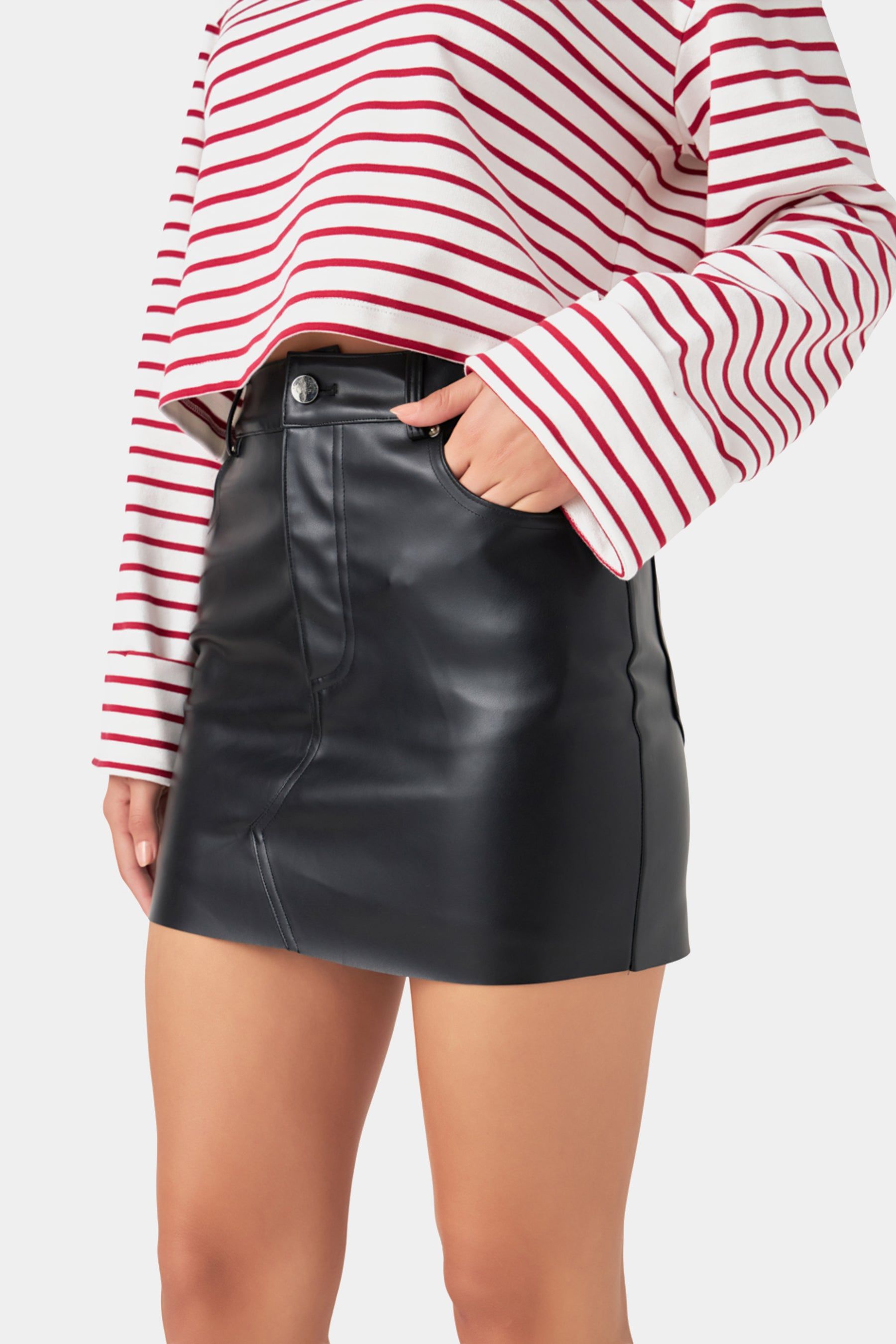 Pleated High Waist Short Skirt sold by Lord & Taylor product image thumbnail 3