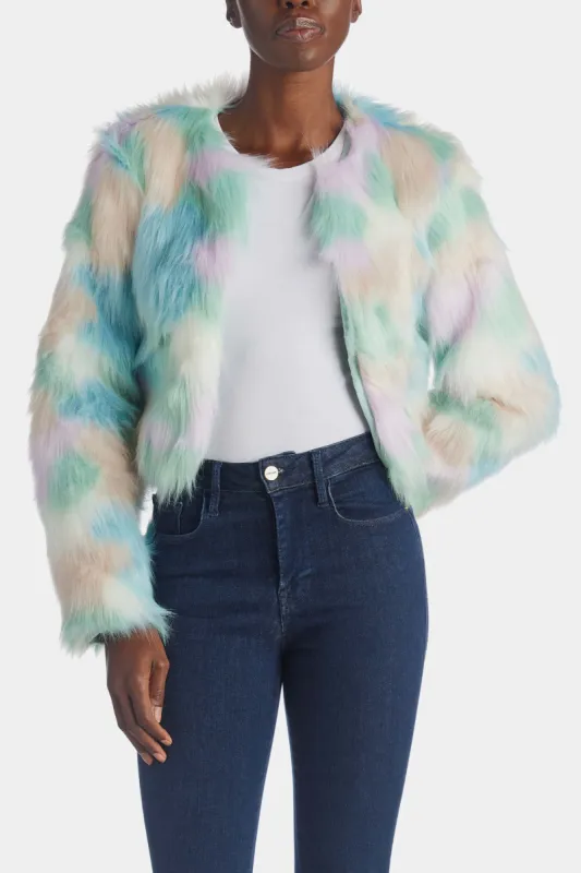 Multi Color Faux Fur Jacket sold by Lord & Taylor