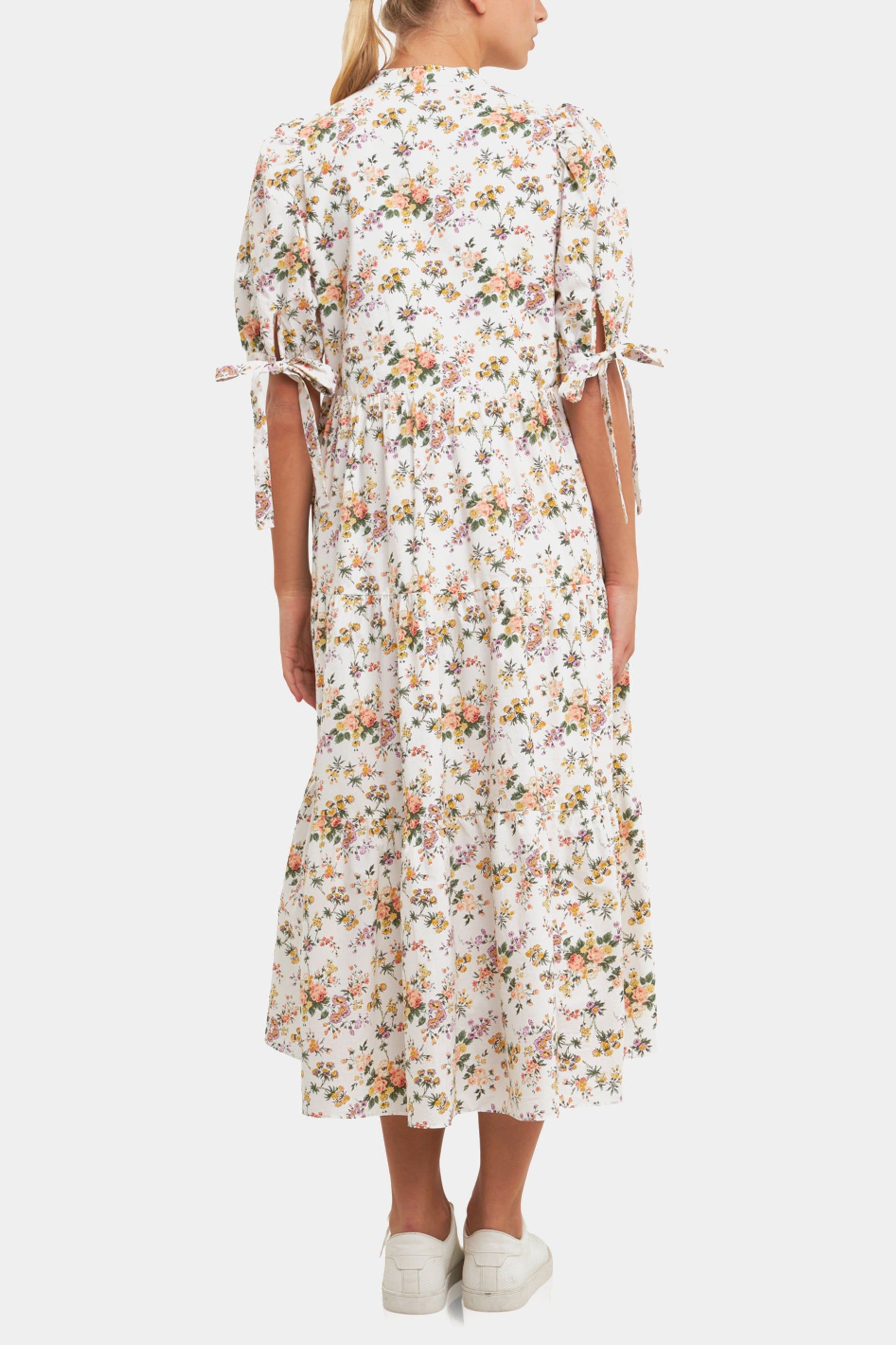 Floral Tiered Midi Dress sold by Lord & Taylor product image thumbnail 5