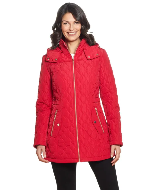 Long Multi Quilt Coat sold by Lord & Taylor