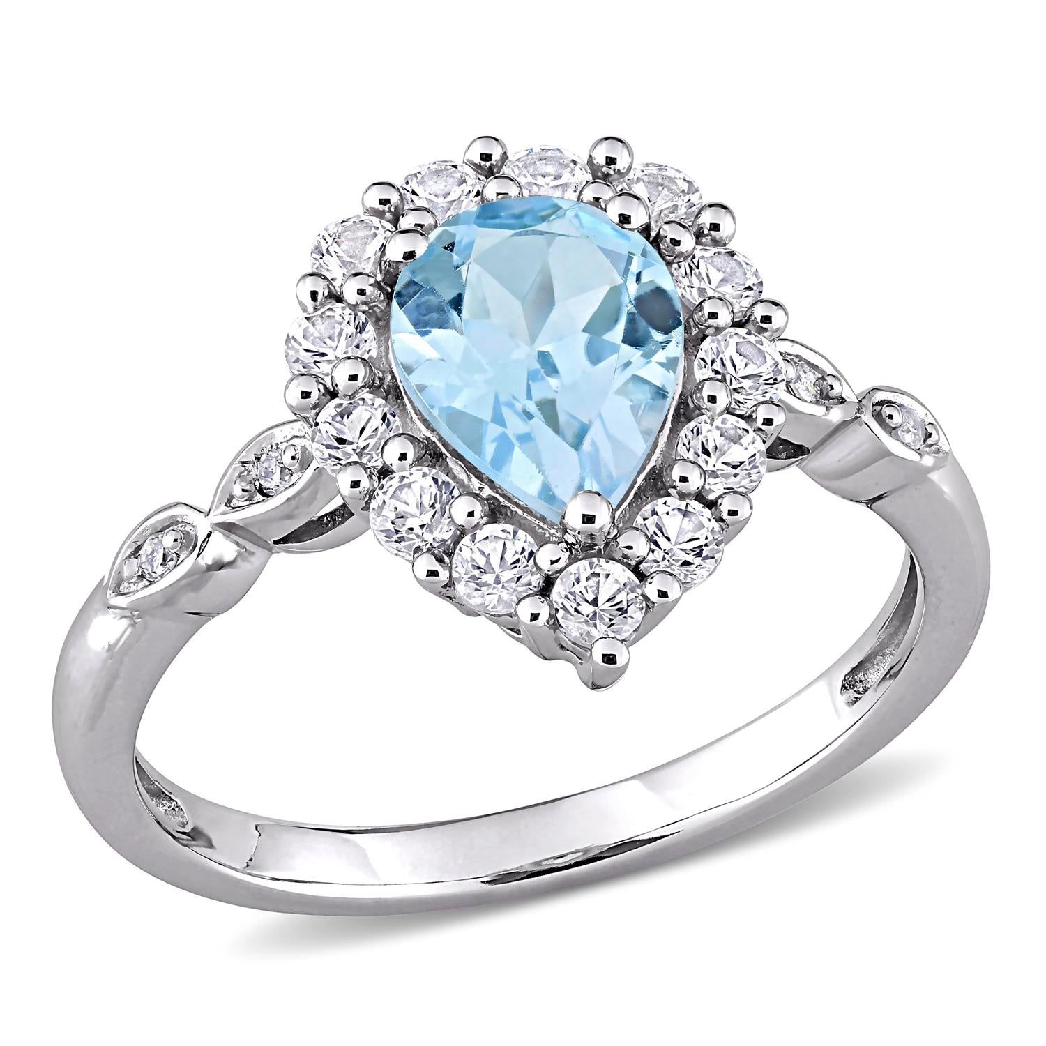 10k White Gold Topaz and Diamond-Accent Ring sold by Lord & Taylor product image thumbnail 6