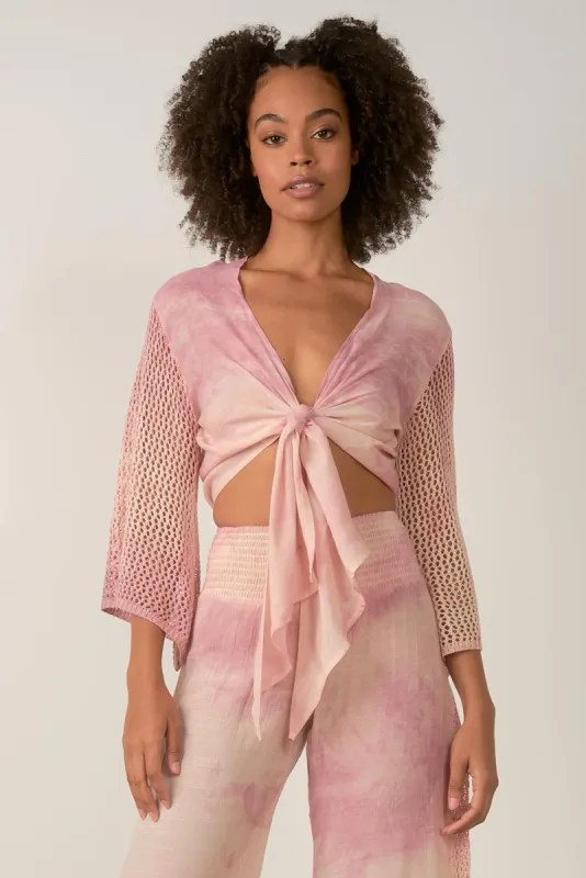 Crochet Tie Front Top sold by Lord & Taylor