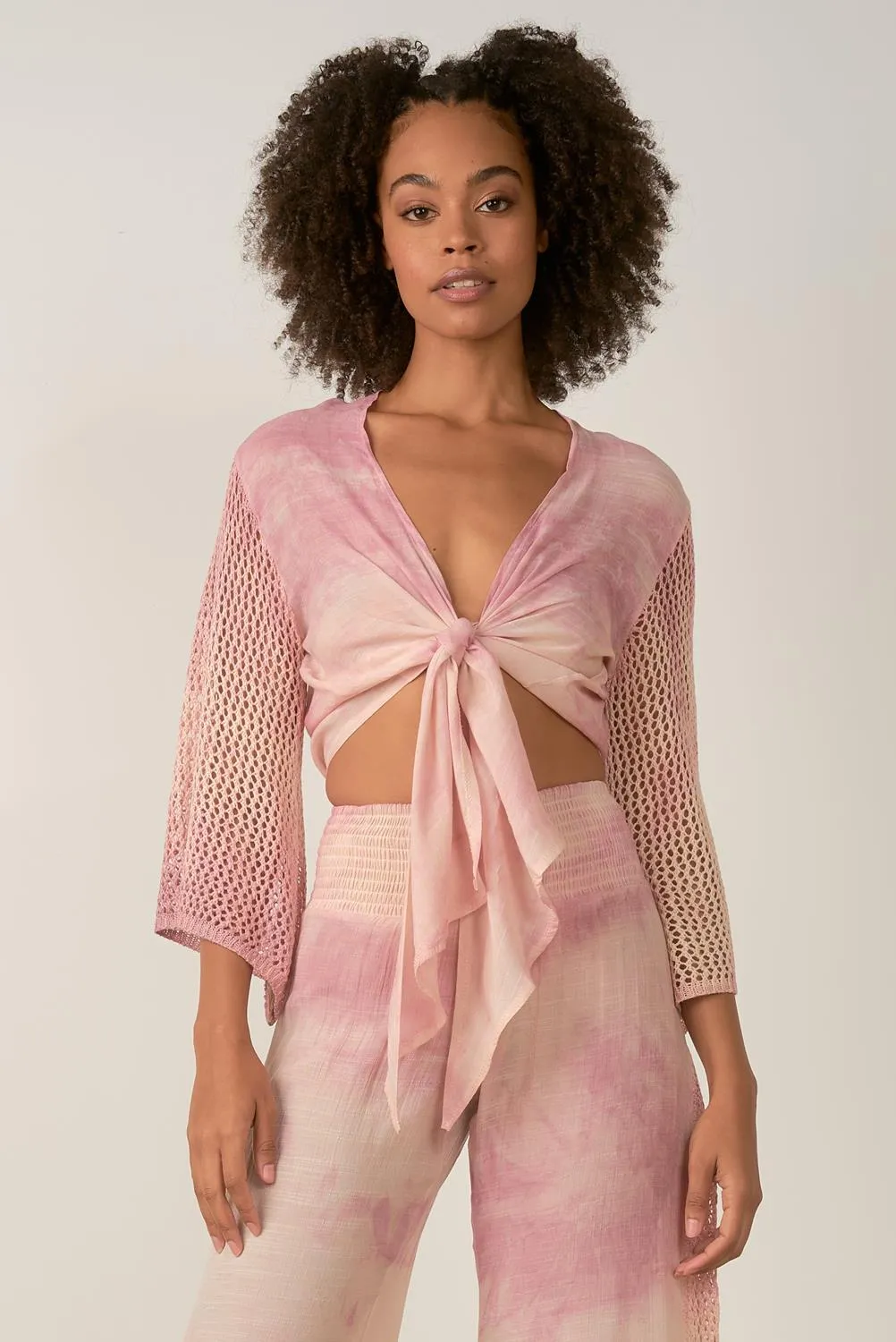 Crochet Tie Front Top sold by Lord & Taylor product image thumbnail 3