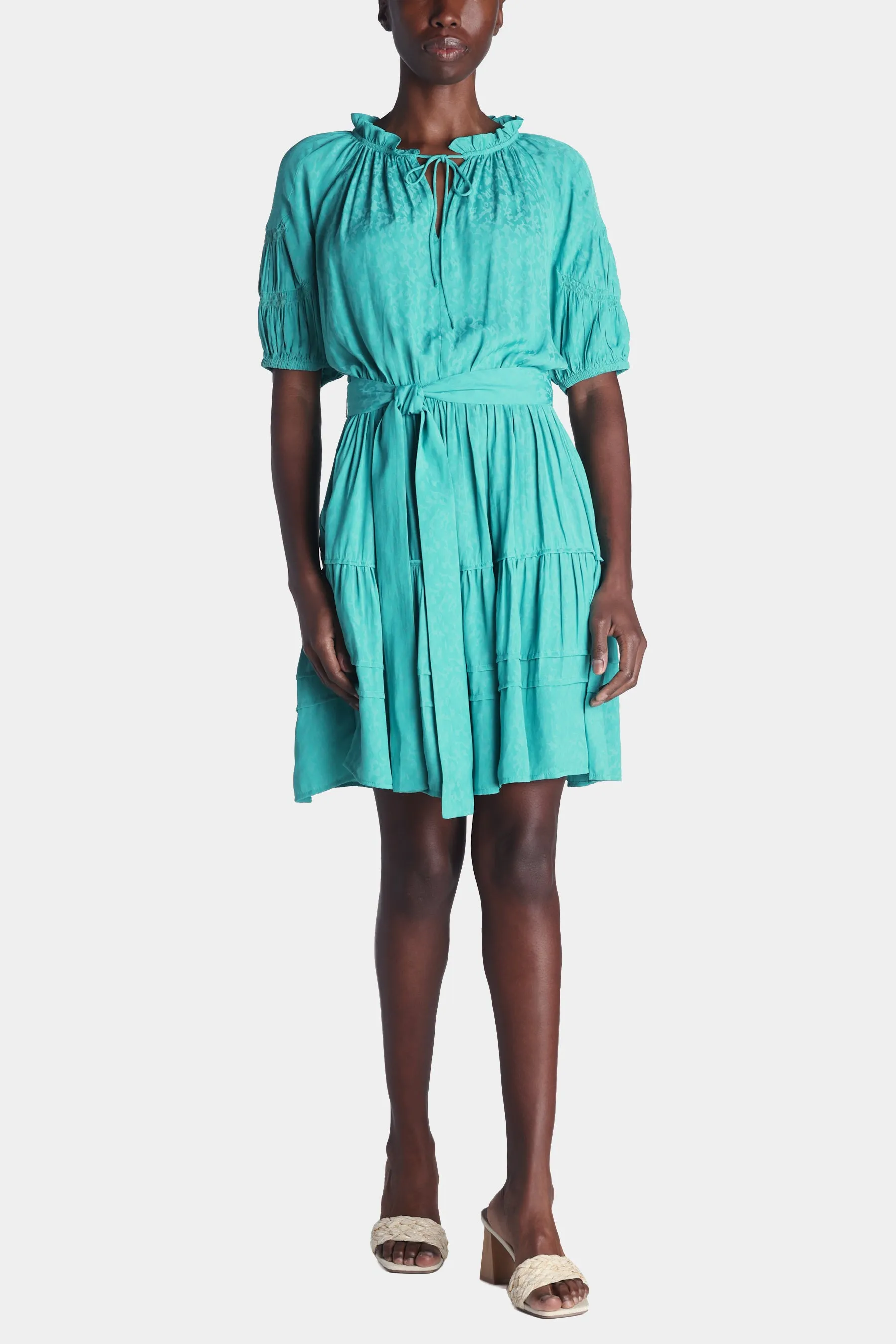 1/2 Sleeve Belt Waisted Mini Dress sold by Lord & Taylor