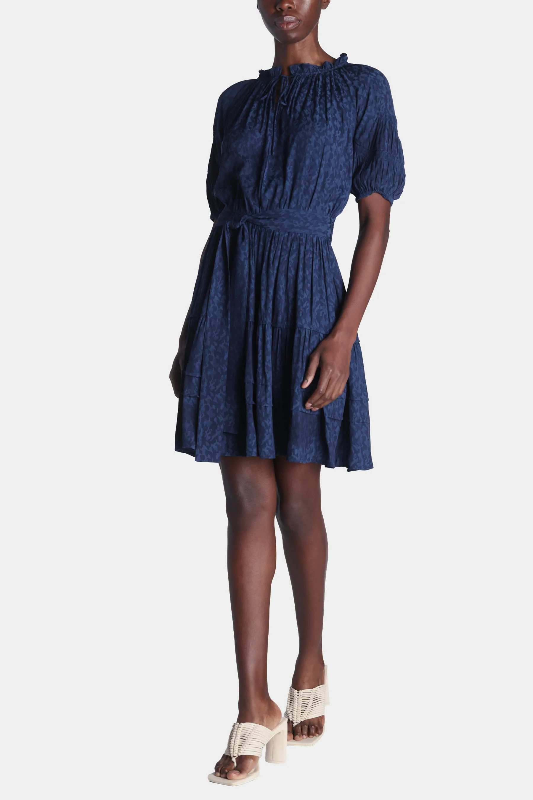 1/2 Sleeve Belt Waisted Mini Dress sold by Lord & Taylor product image thumbnail 5