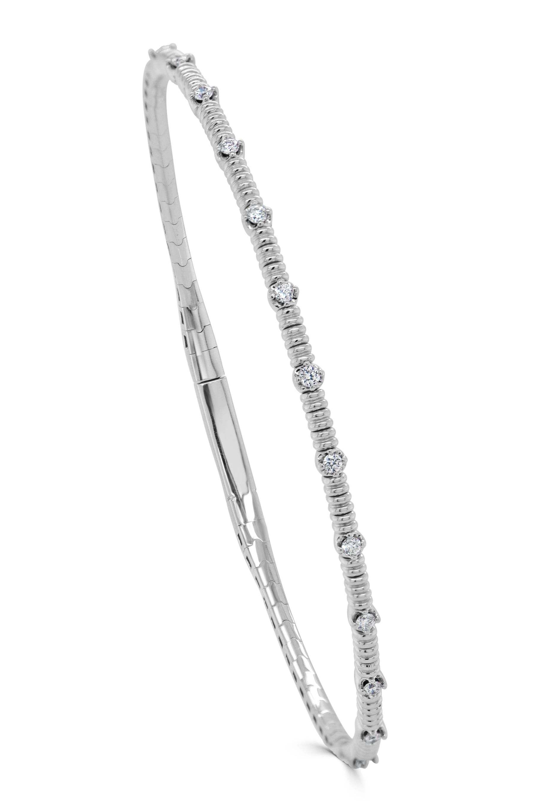 14K Gold Diamond Flexible Bangle sold by Lord & Taylor