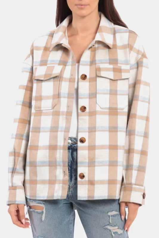 Relaxed Plaid Shacket sold by Lord & Taylor