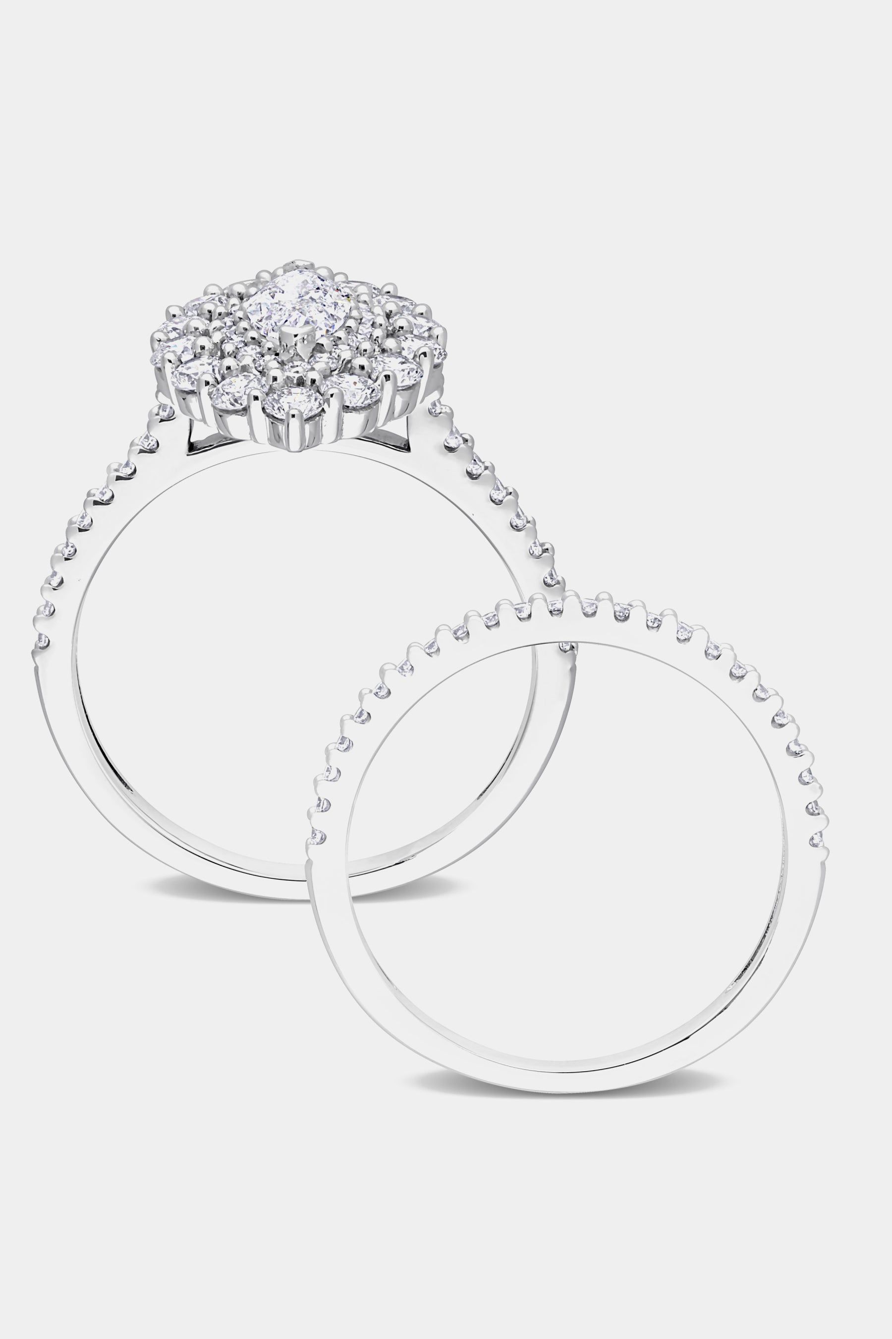 Diamond Marquise Double Halo 14k White Gold Ring sold by Lord & Taylor product image thumbnail 4